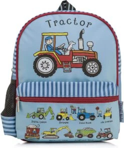 Tractor Werkvoertuigen Kleuter Kinder Rugzak Rugtas - Tyrrell Katz