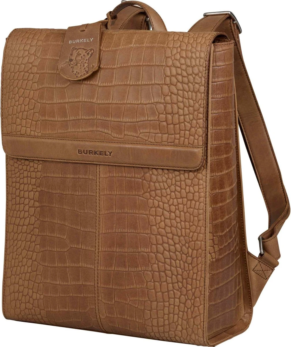 Burkely Casual Cayla Dames Rugtas 14" - Cognac 4 Burkely Casual Cayla Dames Rugtas 14" - Cognac - Afbeelding 2