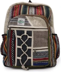 Grote Hennep Rugzak - Rugtas - Touw- En Zakkenstijl - 45x30x10cm -Tas Kortingswinkel 1008x1200 2