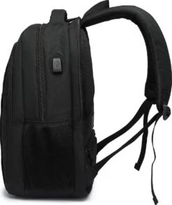 Kono Rugzak - Schooltas - 15,6 Inch Laptop Rugtas - Dames/Heren - 28L - Waterafstotend - Zwart -Tas Kortingswinkel 1008x1200