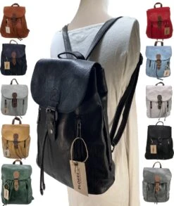 Soepele Softblue Leer Met PU-leer Rugzak -Tas Kortingswinkel 1013x1200 3