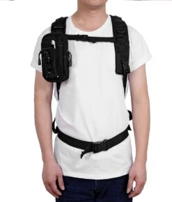 Merkloos Nylon Heuptas Waterdicht - Outdoor - Anti-Diefstal - Zwart - Met Survival Card - 34x25,2 Cm -Tas Kortingswinkel 1017x1200 6