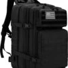 Merkloos Leger Rugzak - 45L - Camouflage - Militaire Tactische Tassen Voor Heren - Voor De Jacht - Voor Trekking - Rugzak - Waterdicht - Bug Out Bag - Airsoft - Zwart -Tas Kortingswinkel 1020x1200 2