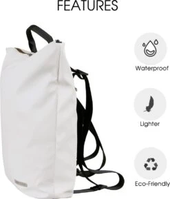 Dingy Weather - Rugzak Unisex - Model Olga - 20 Liter - Wit -Tas Kortingswinkel 1026x1200 2