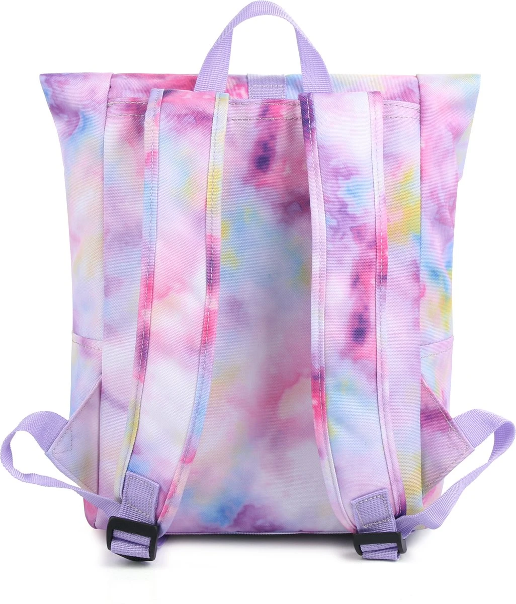 YLX Original Rugzak Voor Kinderen. Tie Dye Paars. Gemaakt Van Gerecycled Plastic. Gerecyclede Plastic Flessen. Eco-vriendelijk. Schooltas - Rugzak - Meisjes - Meiden 5 YLX Original Rugzak Voor Kinderen. Tie Dye Paars. Gemaakt Van Gerecycled Plastic. Gerecyclede Plastic Flessen. Eco-vriendelijk. Schooltas - Rugzak - Meisjes - Meiden - Afbeelding 3