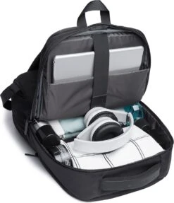 ACROPAQ Rugzak - Met Laptopvak 17 Inch, Waterdicht, Voor Dames En Heren, USB Aansluiting - Rugtas Voor Meisje En Jongens- Zwart -Tas Kortingswinkel 1033x1200