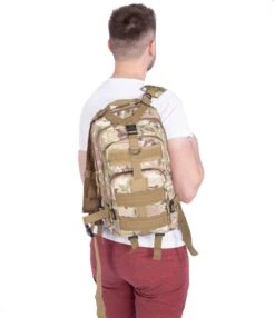 Springos Rugzak | Backpack | Wandelrugzak | Tactical Backpack | 35 Liter | Camouflage | Groen/Camel/Beige -Tas Kortingswinkel 1037x1200 2