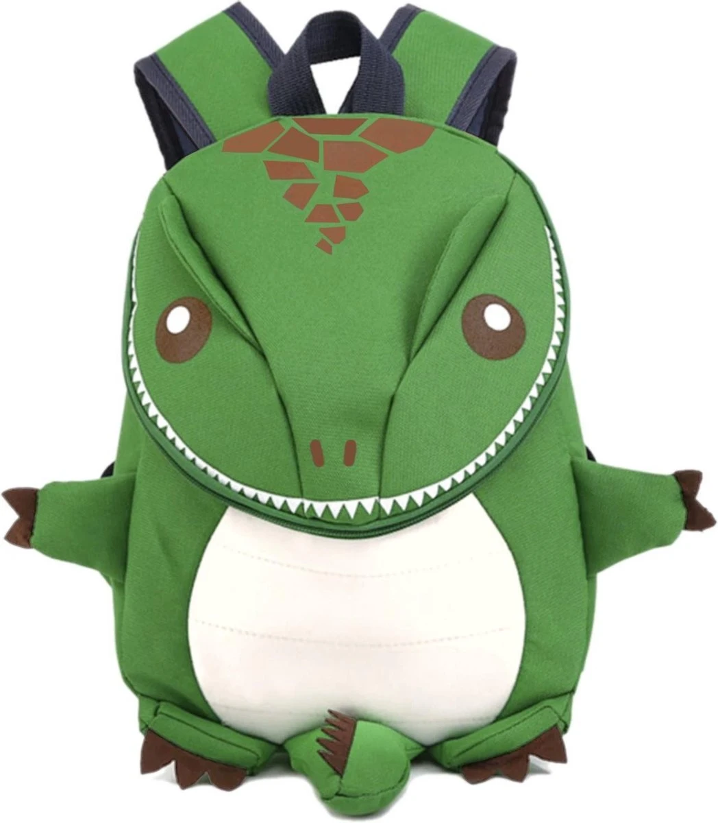 Kleine Dino Rugzak Groen Monster Draak Tas - Rugtas Schooltas Rugtasje Dinosaurus T-rex 3 Kleine Dino Rugzak Groen Monster Draak Tas - Rugtas Schooltas Rugtasje Dinosaurus T-rex