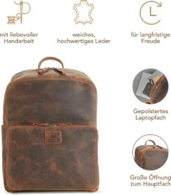 DONBOLSO Rugzak Tokio I Premium Lederen Dagrugzak Voor Mannen En Vrouwen Met Laptopvak I Ideale Lederen Rugzak Voor Op Reis, Kantoor, Universiteit I Handgemaakte Laptoptas I Vintage Bruin 10 DONBOLSO Rugzak Tokio I Premium Lederen Dagrugzak Voor Mannen En Vrouwen Met Laptopvak I Ideale Lederen Rugzak Voor Op Reis, Kantoor, Universiteit I Handgemaakte Laptoptas I Vintage Bruin -Tas Kortingswinkel 1055x1200 3