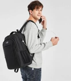 Kono Rugzak - Schooltas - 15,6 Inch Laptop Rugtas - Dames/Heren - 28L - Waterafstotend - Zwart -Tas Kortingswinkel 1060x1200 1