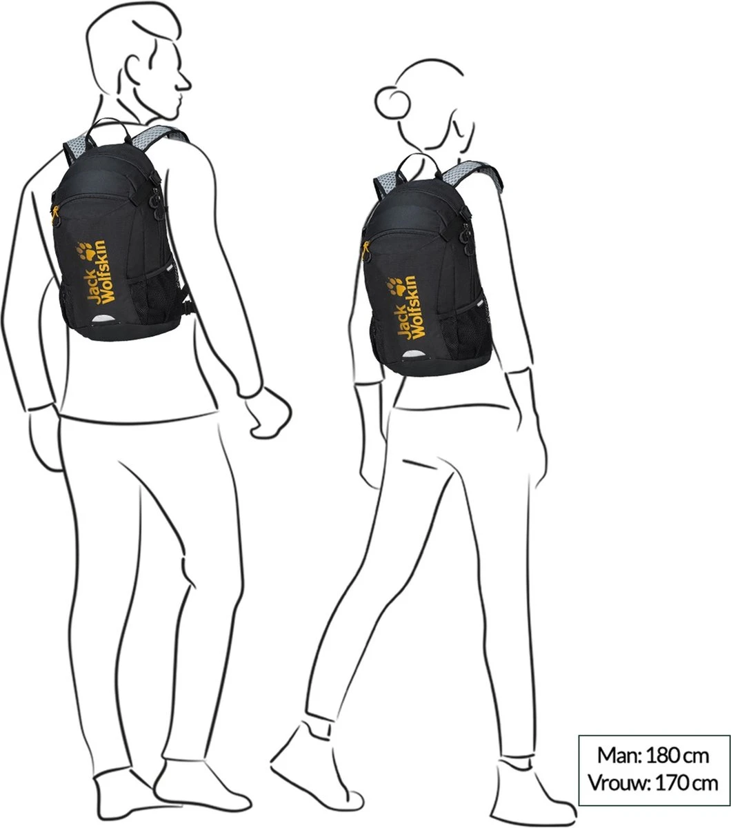 Jack Wolfskin Velocity 12 - Rugzak - Unisex - Rood 4 Jack Wolfskin Velocity 12 - Rugzak - Unisex - Rood - Afbeelding 2