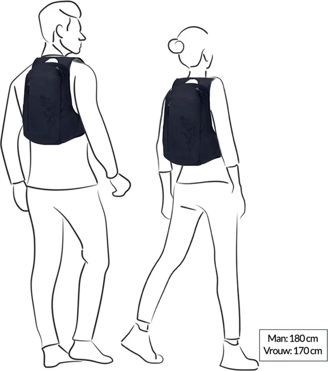 Jack Wolfskin Ancona - Rugzak - Dames 14 Liter - Zwart 5 Jack Wolfskin Ancona - Rugzak - Dames 14 Liter - Zwart - Afbeelding 3