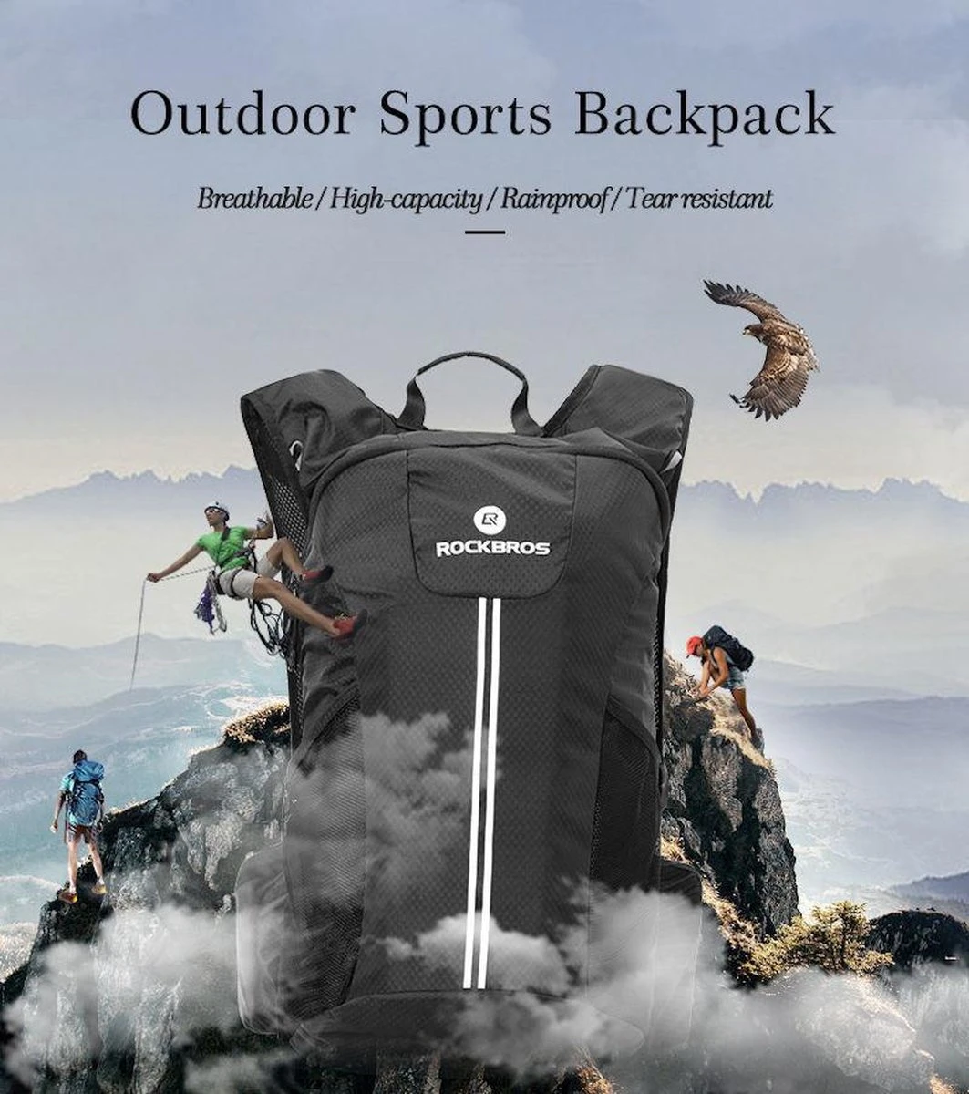 Merkloos Decopatent® Rugzak Outdoor - 20L - Regenbestendige Rugzak - Hydratatie Rugzak - Outdoor Sport - Buitensport - Watersport - Vissen 10 Merkloos Decopatent® Rugzak Outdoor - 20L - Regenbestendige Rugzak - Hydratatie Rugzak - Outdoor Sport - Buitensport - Watersport - Vissen - Afbeelding 8