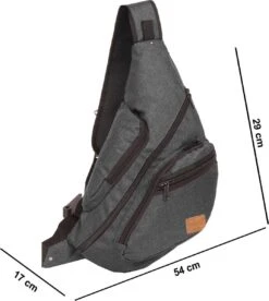 New Rebels® Heaven - Rugtas - Zwart - 54x10x30cm - Rugzak / Backpack -Tas Kortingswinkel 1073x1200 5