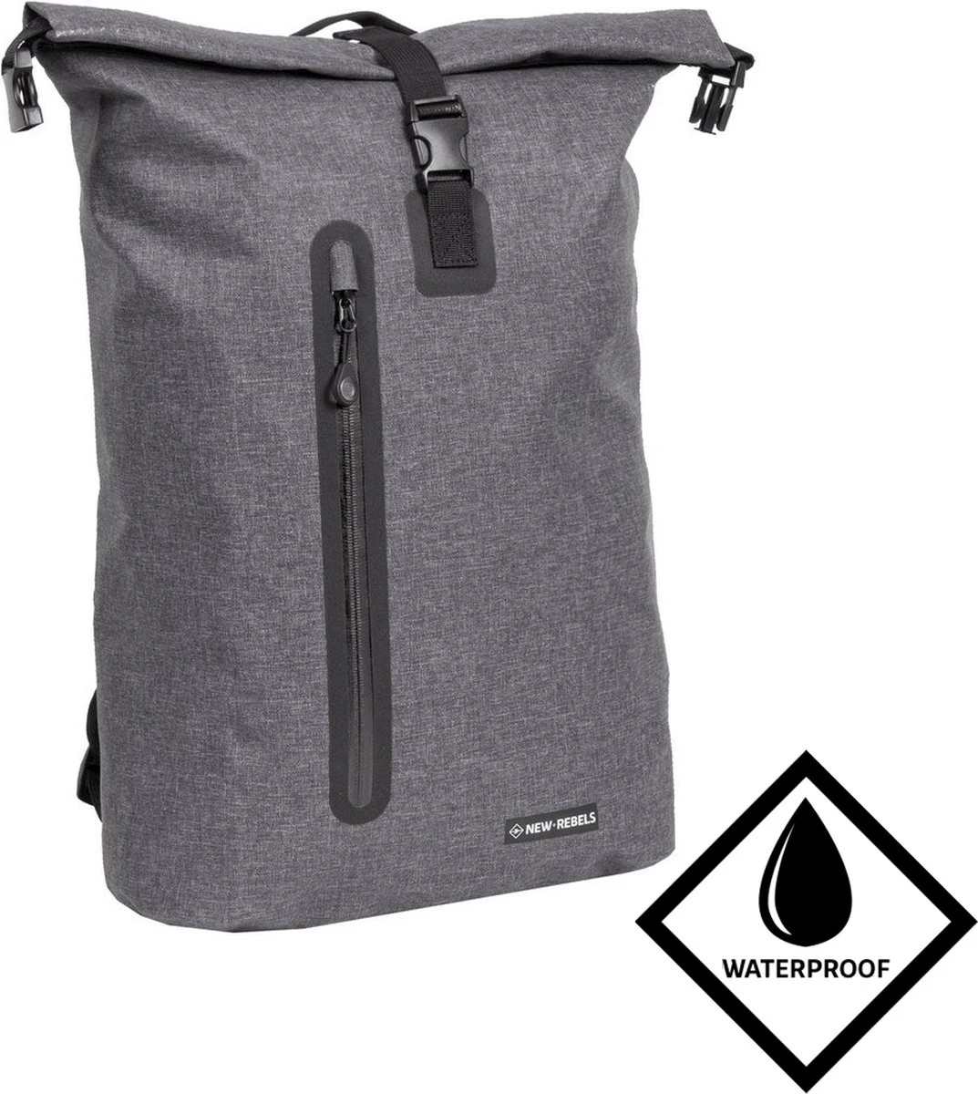 New Rebels® Vepo - Rugtas - Grijs/Rood - Waterbestendig - 15.6151413121087 - 33x15x65cm - Rugzak / Backpack 14 New Rebels® Vepo - Rugtas - Grijs/Rood - Waterbestendig - 15.6151413121087 - 33x15x65cm - Rugzak / Backpack - Afbeelding 12