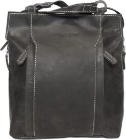 Rugtas Leer Zwart - Schoudertas - Echt Leer -Tas Kortingswinkel 1076x1200 5