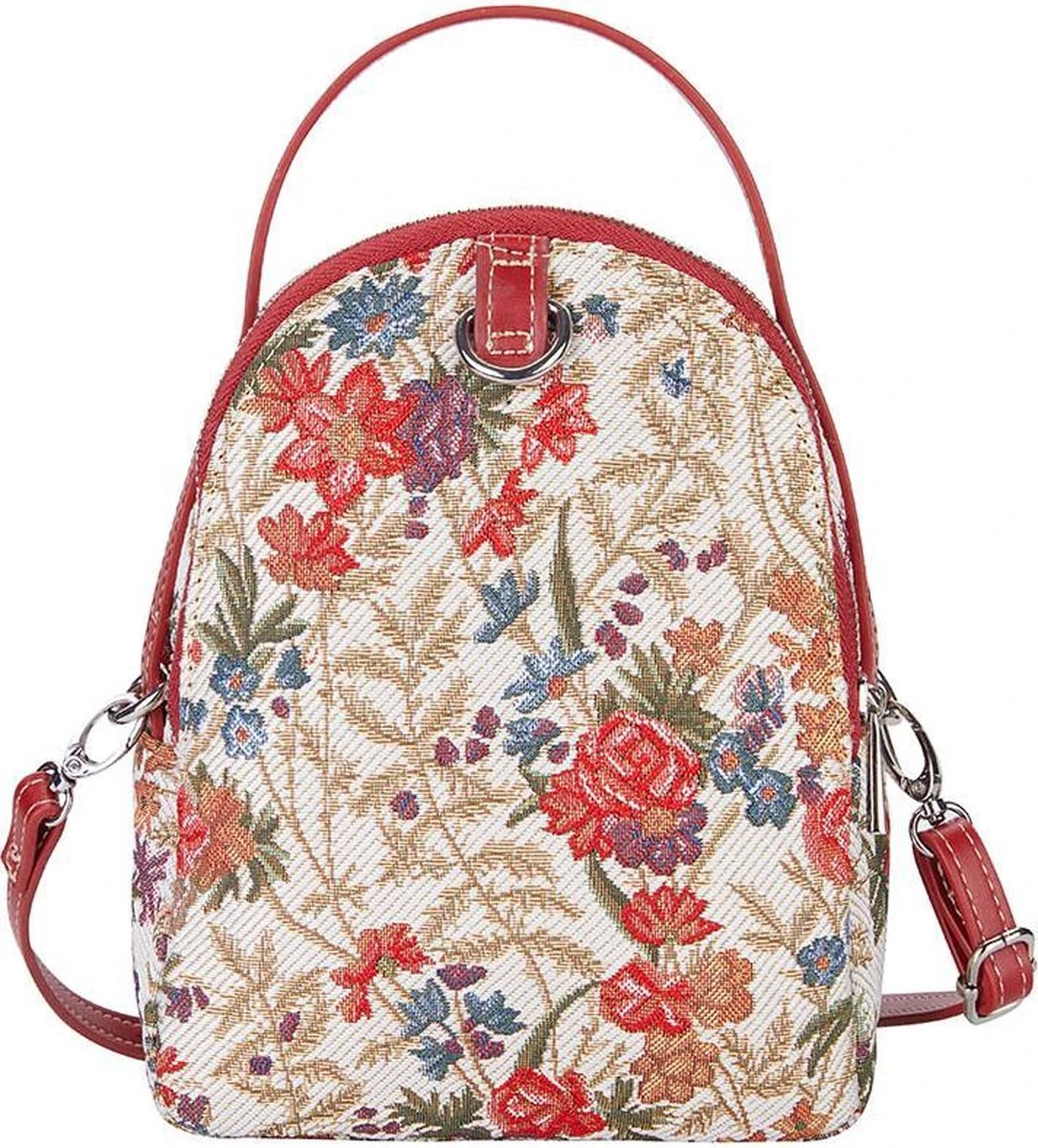 Signare Mini Backpack - Schoudertas - Flower Meadows - William Kilburn 4 Signare Mini Backpack - Schoudertas - Flower Meadows - William Kilburn - Afbeelding 2
