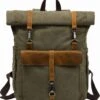 MORGNTAU - Ukiyo - Rugzak - Backpack - Groen - Canvas - Leer -Tas Kortingswinkel 1092x1200