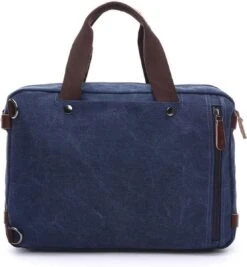 Laptoptas - 3in1- 15Inch - Blauw - 15 Vak - Canvas - Leer -Tas Kortingswinkel 1111x1200