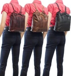 Rugtas Dames Cognac - Echt Leer - Incl. Verstelbare Riem -Tas Kortingswinkel 1120x1200 4