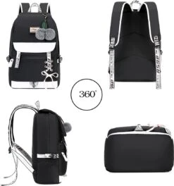 Ekuizai Hippe Meiden Schooltas / Rugzak Roze -Tas Kortingswinkel 1124x1200