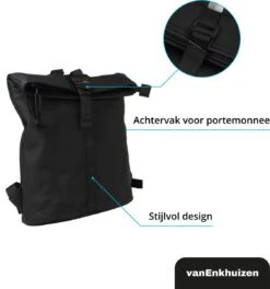VanEnkhuizen Rolltop Rugzak 9 Liter - Waterafstotend En Thermo Materiaal - Zwart 19 VanEnkhuizen Rolltop Rugzak 9 Liter - Waterafstotend En Thermo Materiaal - Zwart -Tas Kortingswinkel 1124x1200 5