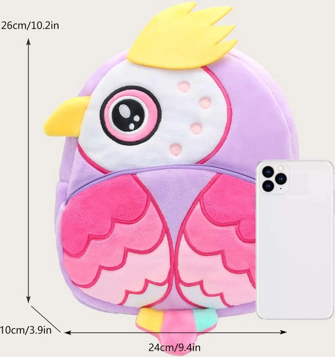 Uil Backpack - Sierlijke Uil - Peuter Rugtas – Rugzak Schooltas Voor Peuters/Kleuters – Jongens En Meisjes | Kinderrugzak | Kinder Rugzak | Dieren | Schooltas | Peuterspeelzaal | Opvang | 6 Liter | Klein Peuter Rugzak | Rugtas | Schooltas 6 Uil Backpack - Sierlijke Uil - Peuter Rugtas – Rugzak Schooltas Voor Peuters/Kleuters – Jongens En Meisjes | Kinderrugzak | Kinder Rugzak | Dieren | Schooltas | Peuterspeelzaal | Opvang | 6 Liter | Klein Peuter Rugzak | Rugtas | Schooltas - Afbeelding 4