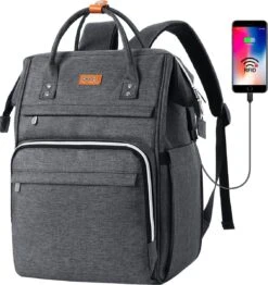 Rugzak Voor Dames Met RFID-tas, Laptoprugzak Voor 15,6-inch Laptop, Waterdicht En Anti-diefstal, Dagrugzak Voor Reizen, Zaken, Werk, Schoolrugzak Voor Tienermeisjes (donkergrijs) -Tas Kortingswinkel 1131x1200 1