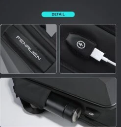 Bange Rugtas - 15,6 Inch - Laptop Rugzak - USB-aansluiting - TSA Slot - Waterafstotend - Zwart - Incl. Smart Thermosfles -Tas Kortingswinkel 1139x1200 2