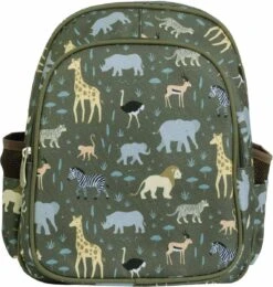 Rugzak / Kinderrugtas Met Geïsoleerd Voorvak: Savanne | A Little Lovely Company