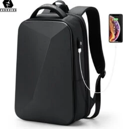 Bange Rugtas - 15,6 Inch - Laptop Rugzak - USB-aansluiting - TSA Slot - Waterafstotend - Zwart - Incl. Smart Thermosfles -Tas Kortingswinkel 1142x1200