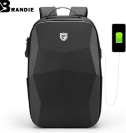 Brandie® - Rugzak - Geschikt Voor 17.3 Inch Laptop - Reistas - Schoudertas - Waterdichte - USB Opladen - Hoge Capaciteit - Anti Diefstal - Normaal Zwart - Voor Heren Tas - Grootte 14*32*48cm - Gewicht 1.3 Kg