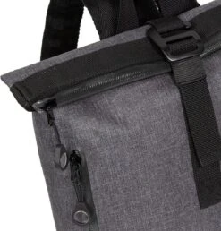 New Rebels® Vepo - Rugtas - Grijs- Waterbestendig - Roll-top - 87 - 19x20x4cm - Rugzak / Backpack -Tas Kortingswinkel 1147x1200 1