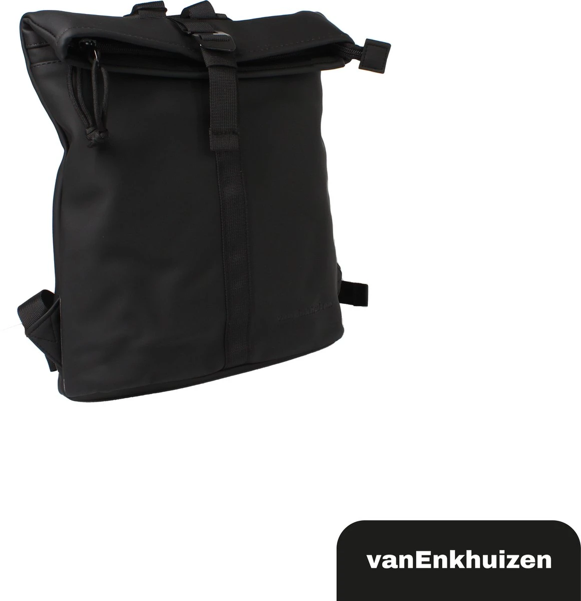 VanEnkhuizen Rolltop Rugzak 9 Liter - Waterafstotend En Thermo Materiaal - Zwart 6 VanEnkhuizen Rolltop Rugzak 9 Liter - Waterafstotend En Thermo Materiaal - Zwart - Afbeelding 4