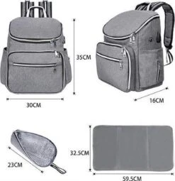 Rugtas Zeer Stevig, De Rugtas Is Geïsoleerd GESCHIKT VOOR Luiers, Babyflessen, Cosmeticadoeken, Vochtige Doeken, Kleding, Handdoeken, Hoeden, Kleine Schoenen, Sokken, En Veel Meer -Tas Kortingswinkel 1164x1200 9