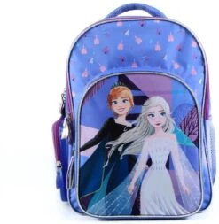 Disney Frozen Frozen Anna & Elsa Rugtas - Frozen Rugzak - Schooltas Frozen - Meisjes Kinder Rugtas - 19 Liter - 3 Vakken - A4-Map Formaat