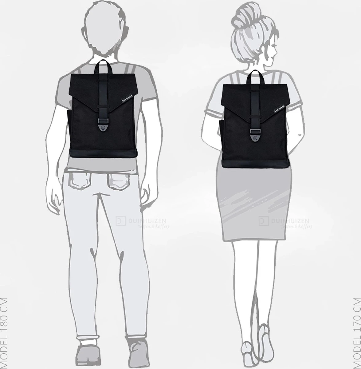 Bold Banana Rugzak 15.6 Inch Laptopvak - Beautiful Black 8 Bold Banana Rugzak 15.6 Inch Laptopvak - Beautiful Black - Afbeelding 6