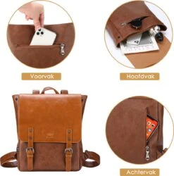 Behave Rugzak - Rugtas - Backpack - Laptoptas - Schooltas - 15 L - 15 Inch Laptop Tas - Bruin 11 Behave Rugzak - Rugtas - Backpack - Laptoptas - Schooltas - 15 L - 15 Inch Laptop Tas - Bruin -Tas Kortingswinkel 1186x1200 4