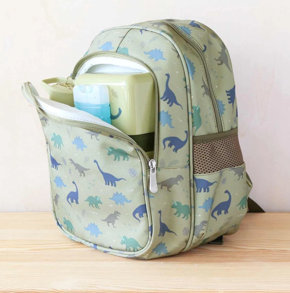 Rugzak / Kinderrugtas Met Geïsoleerd Voorvak: Dinosaurussen | A Little Lovely Company 7 Rugzak / Kinderrugtas Met Geïsoleerd Voorvak: Dinosaurussen | A Little Lovely Company - Afbeelding 5