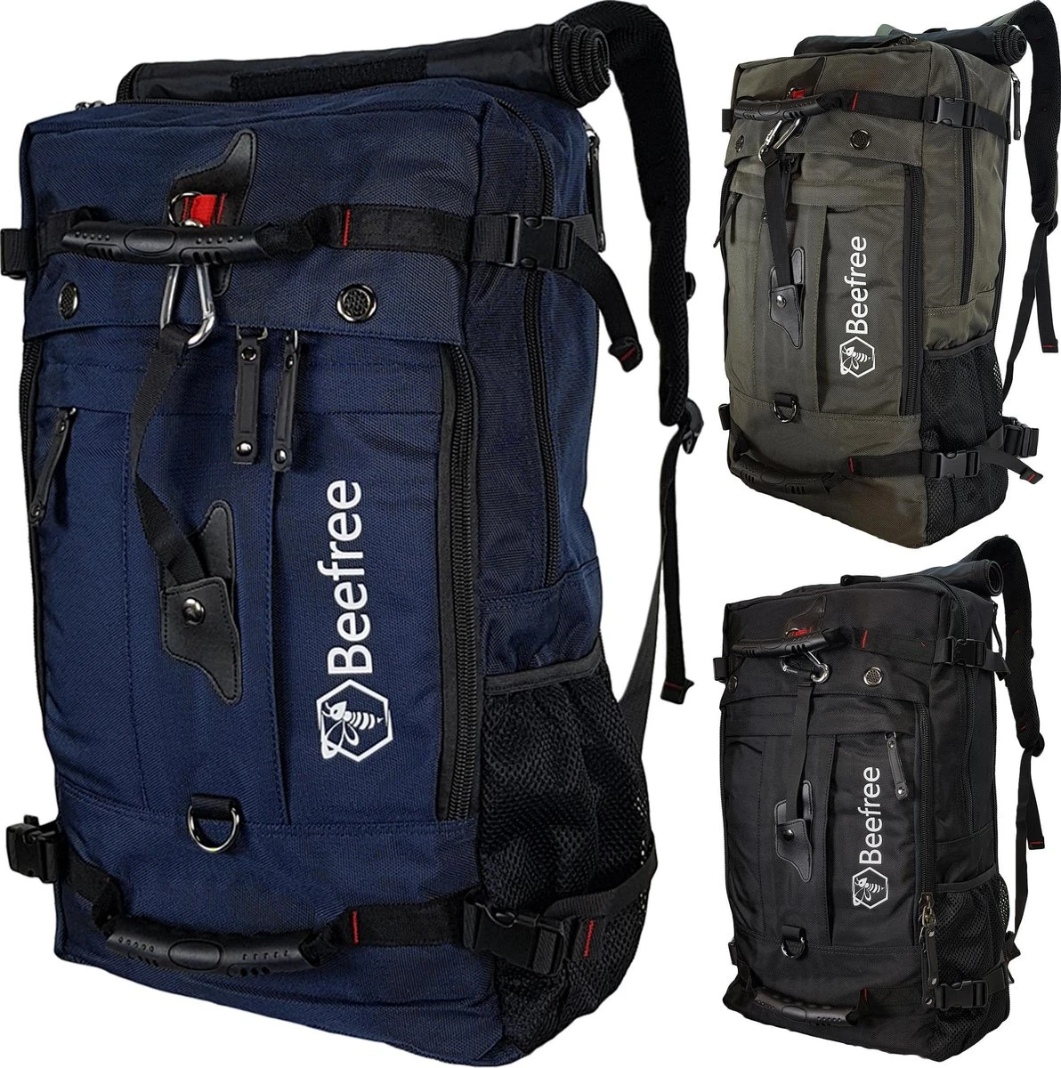 Beefree Anti Diefstal Rugzak| Handbagage Koffer | Handbagage Backpack | Reistas | Rugtas | Werktas | Laptoptas | Schooltas | Schoudertas | Blauw 3 Beefree Anti Diefstal Rugzak| Handbagage Koffer | Handbagage Backpack | Reistas | Rugtas | Werktas | Laptoptas | Schooltas | Schoudertas | Blauw