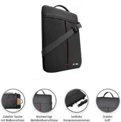 VEGMANN AV6453 Laptoptas 15,6-inch Notebooktas Laptopbeschermhoes Case PC-laptopbeschermtas Rood -Tas Kortingswinkel 1193x1200 2