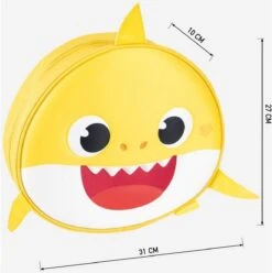 3D-Kinderrugzak Baby Shark Geel (30 X 28 X 9 Cm) -Tas Kortingswinkel 1193x1200 7