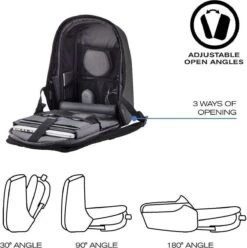 XD Design Bobby Hero XL - Anti-Diefstal Rugzak 21.5 Liter - Zwart -Tas Kortingswinkel 1194x1200 1