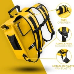 Valkental - 3in1 Fietstas - Geschikt Als Bagagetas, Rugzak En Schoudertas - Waterdicht & Reflecterend - 23L 10 Valkental - 3in1 Fietstas - Geschikt Als Bagagetas, Rugzak En Schoudertas - Waterdicht & Reflecterend - 23L -Tas Kortingswinkel 1198x1200 3