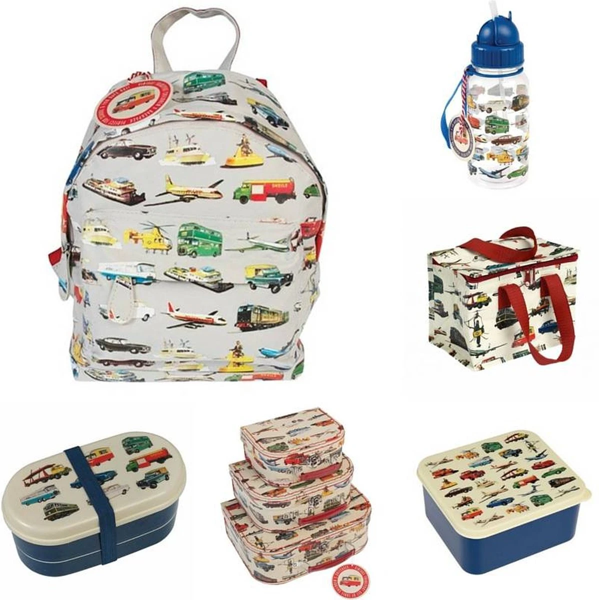 Rex London Mini Kinderrugzak 10 Liter - Vintage Voertuigen 7 Rex London Mini Kinderrugzak 10 Liter - Vintage Voertuigen - Afbeelding 5