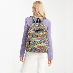 Miss Lulu Rugzak - 22,61 Liter - Graffiti (e1401g) -Tas Kortingswinkel 1198x1200 7