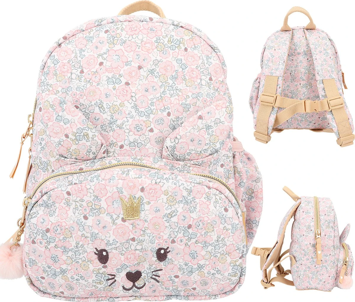 Depesche - Princess Mimi Rugzak Bloemen 3 Depesche - Princess Mimi Rugzak Bloemen