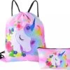 Unicorn Gymtas + Etui - Sporttas Met Rijgkoord - Bloemetjes - 4-12 Jaar -Tas Kortingswinkel 1200x1023 3