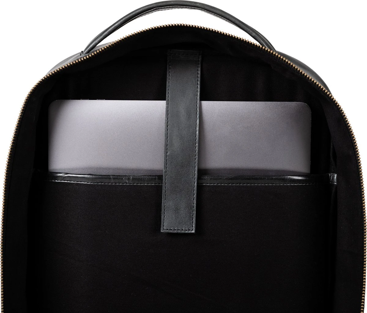 NEGOTIA Alpha - Leren Laptop Rugzak Dames En Heren - Leren Rugtas - 100% Luxe Top-Grain Leer - Zwart 6 NEGOTIA Alpha - Leren Laptop Rugzak Dames En Heren - Leren Rugtas - 100% Luxe Top-Grain Leer - Zwart - Afbeelding 4