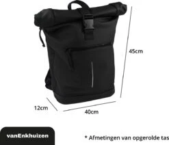 Rugzak Jongens - Rugzak Met Laptopvak 15,6 Inch - 20 Liter - Waterafstotend En Thermo Materiaal - Zwart -Tas Kortingswinkel 1200x1029